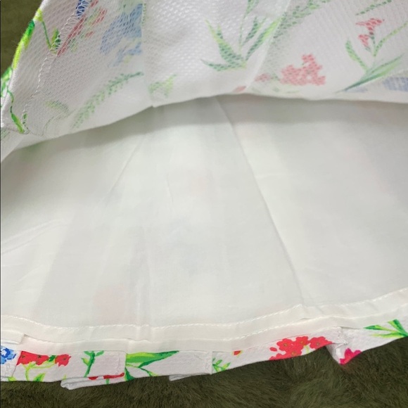 Janie and Jack Wildflower Print Floral Pique Pleated Skirt - Picture 6 of 10